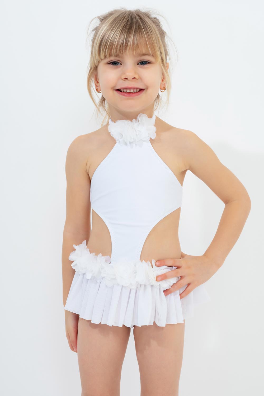 Bendis Beyaz Çocuk Mayosu