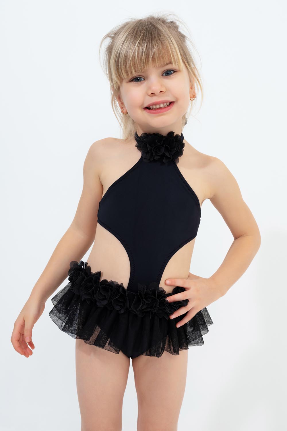 Bendis Siyah Çocuk Mayosu