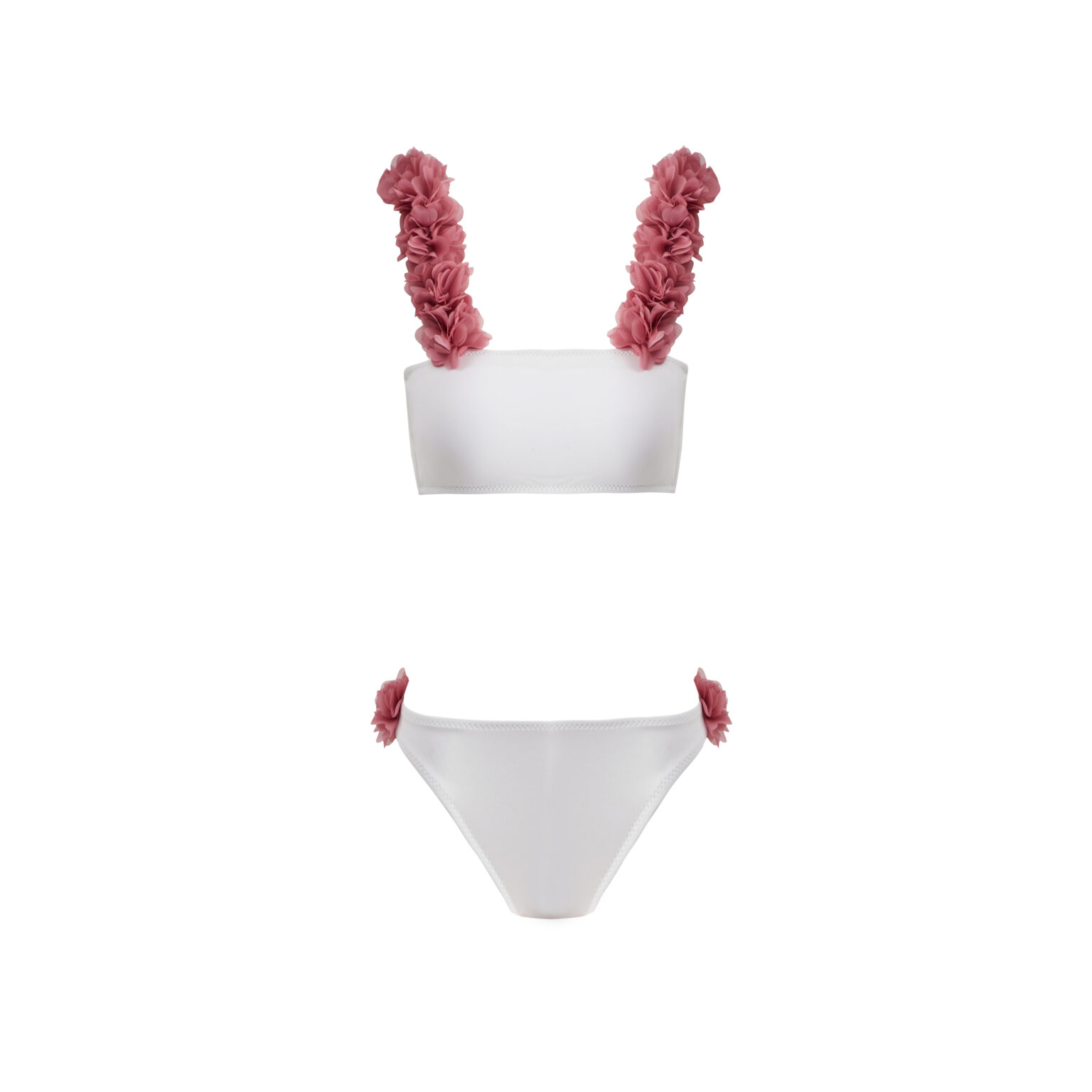 Rosa Beyaz Çocuk Bikini