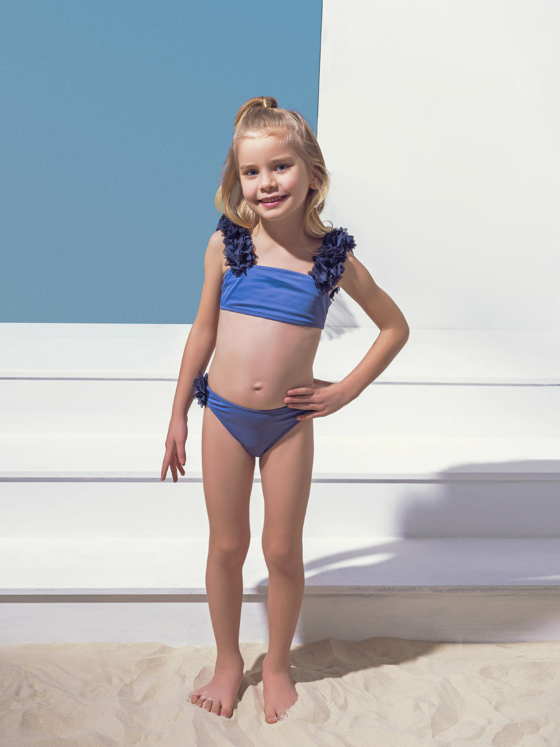 Rosa Mavi Çocuk Bikini
