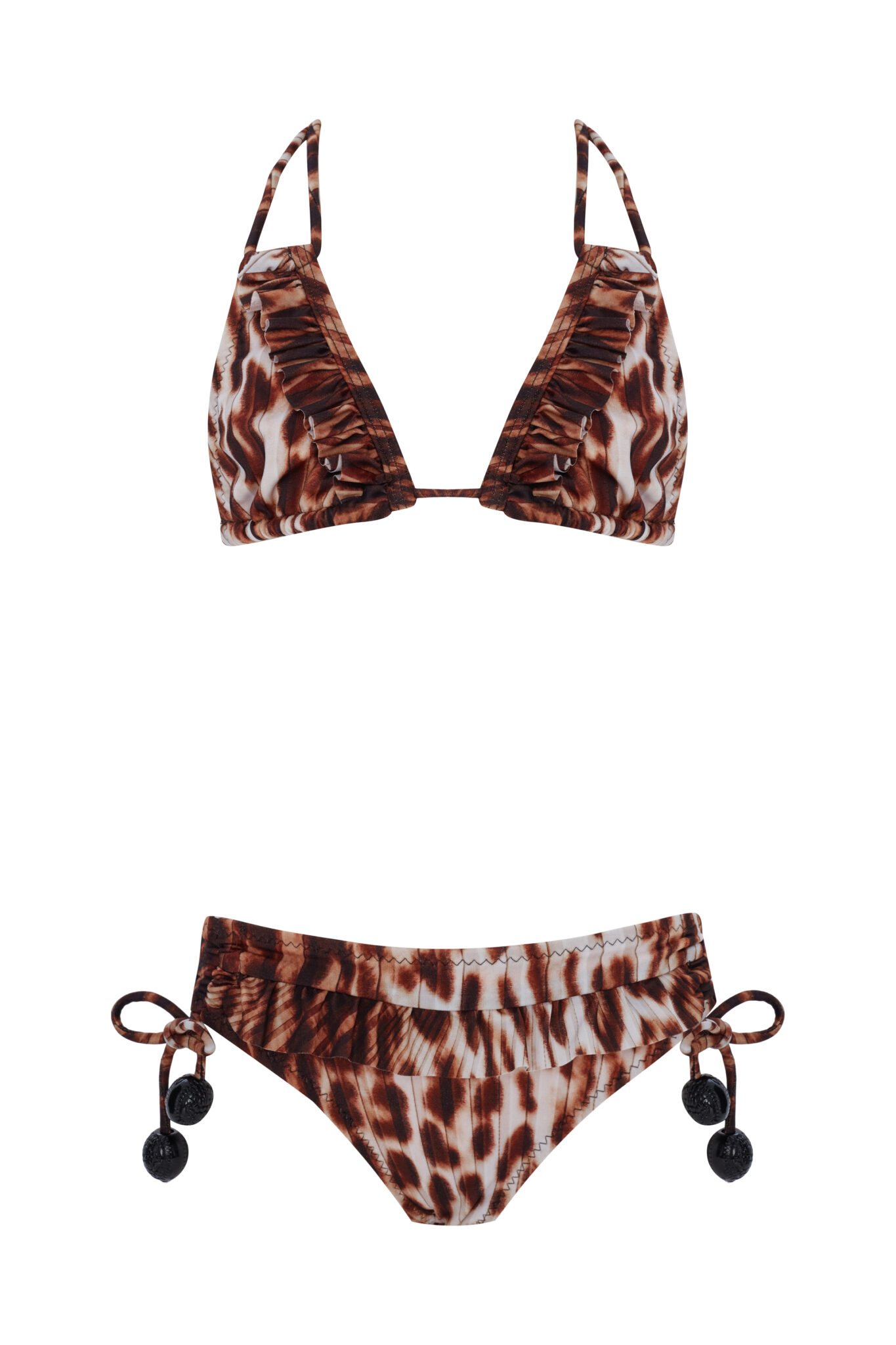 Ava Leopar Desenli Çocuk Bikini