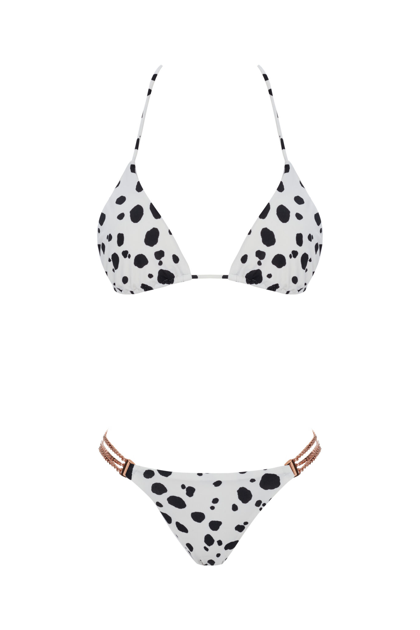 Silvia Siyah Beyaz Desenli Bikini