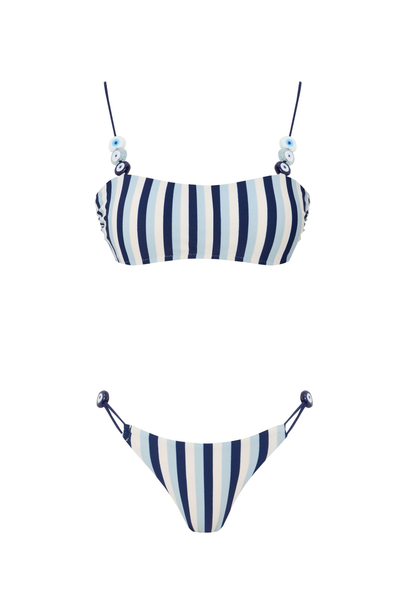 Alya Mavi Çizgili Bikini