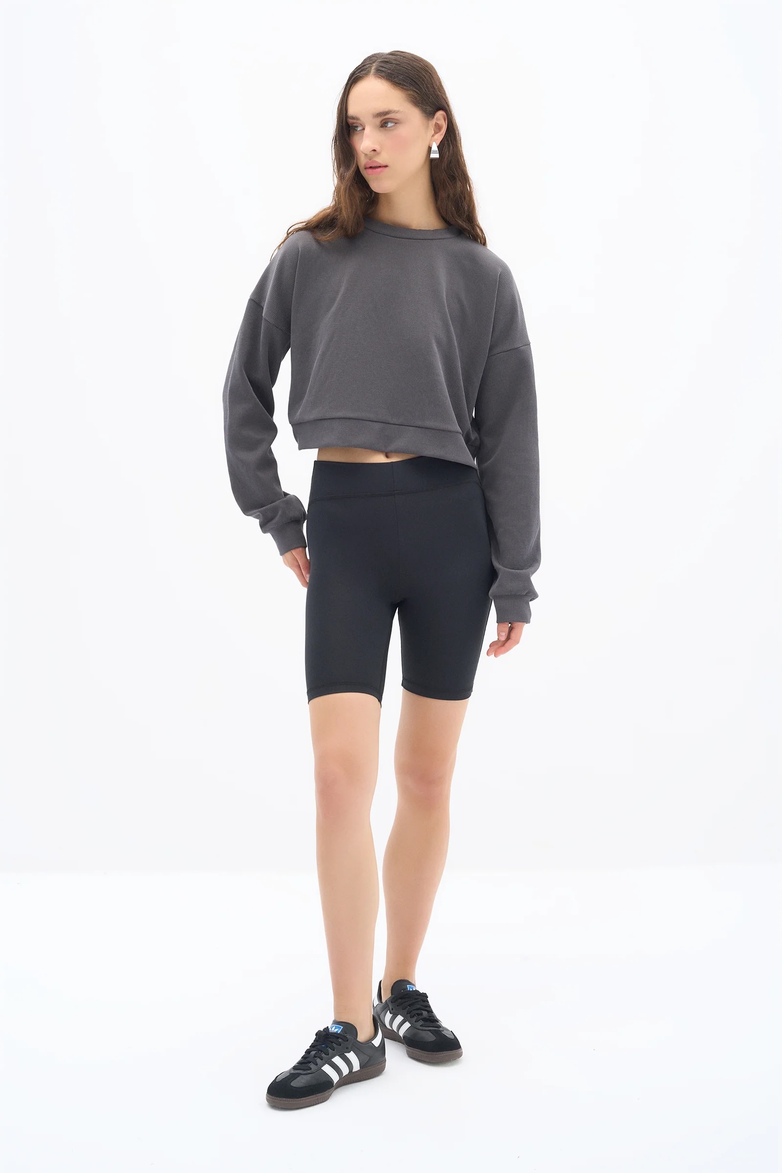 Antrasit Flow Modal Sweatshirt