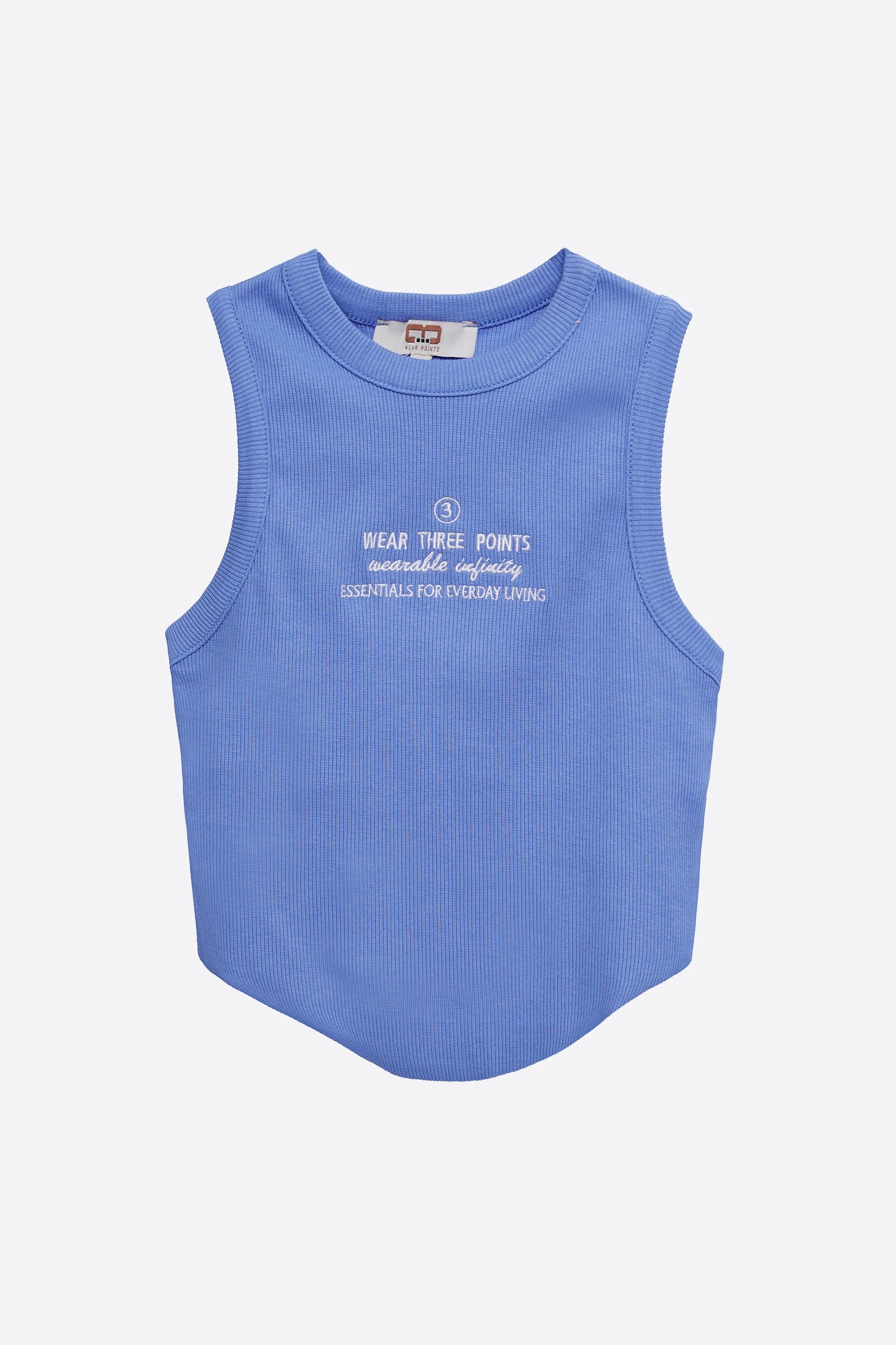 Infinity Kaşkorse Mavi Crop Top