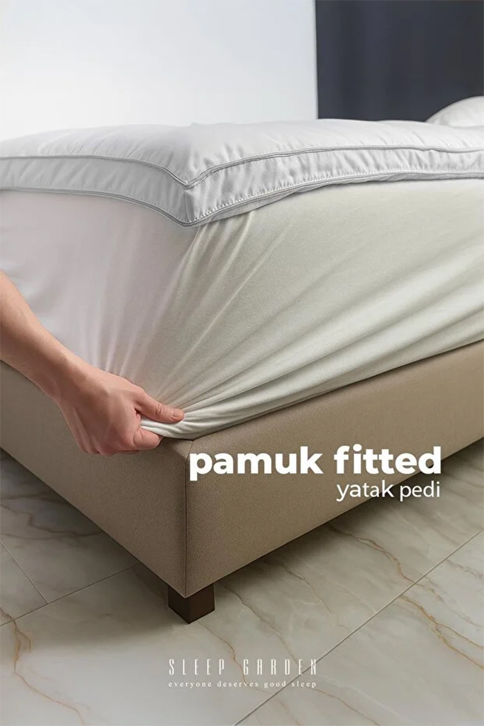 Pamuk Yatak Pedi Fitted Tek Kişilik (100x200)