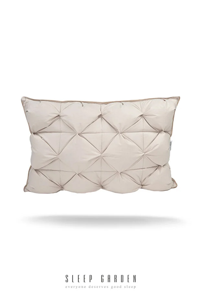 Sapphire Kaz Tüyü Yastık Jüt Keten Çantalı (50x70)