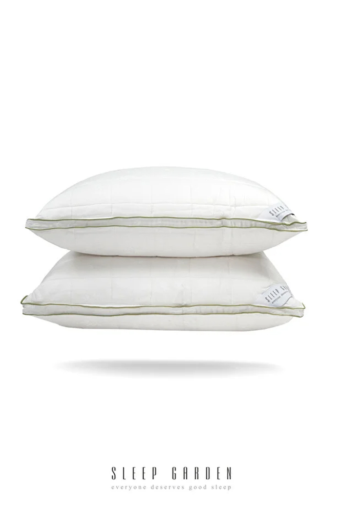 Auralis Bambu Yastık Biyeli Şık 50x70 Jüt Keten Çantalı Fermuarlı Kılıflı