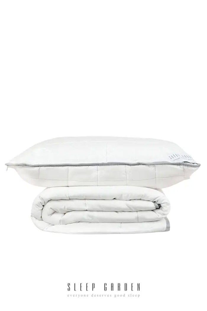 Cotton Luxe Pamuk Yorgan Tek Kişilik -pamuk Yastık Set Ürün Tela Çantalı