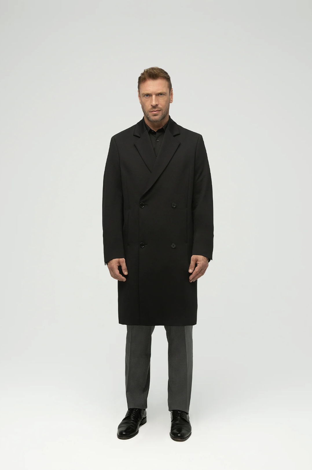 Spartacus Siyah Teknik Palto