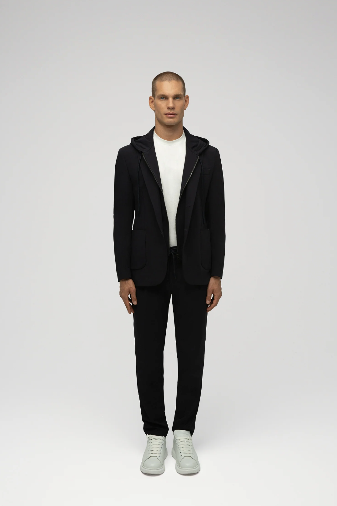 Joseph Lacivert Çıkarılabilir Kapüşonlu Teknik Blazer