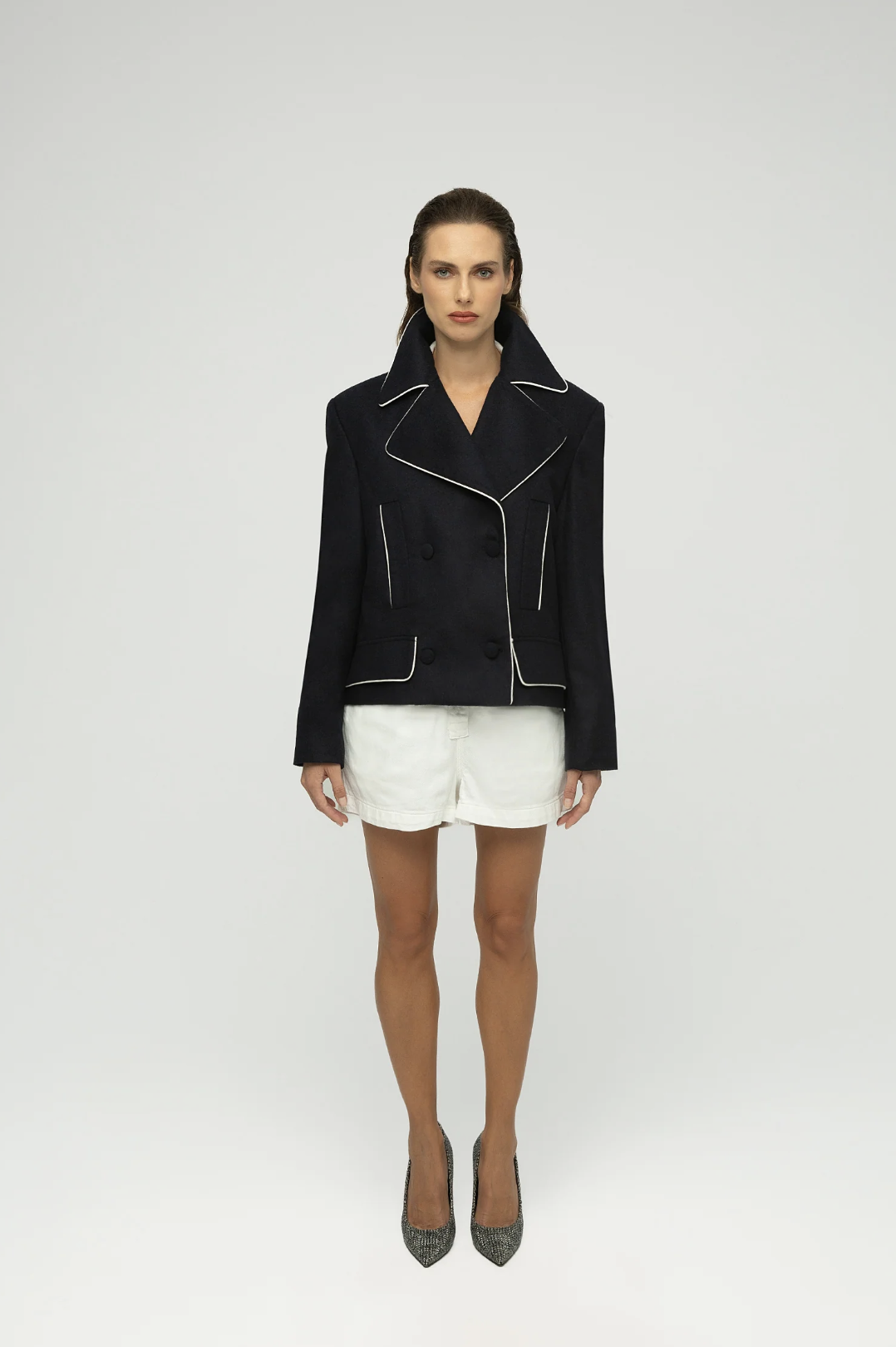 Gila Lacivert Yün Ceket