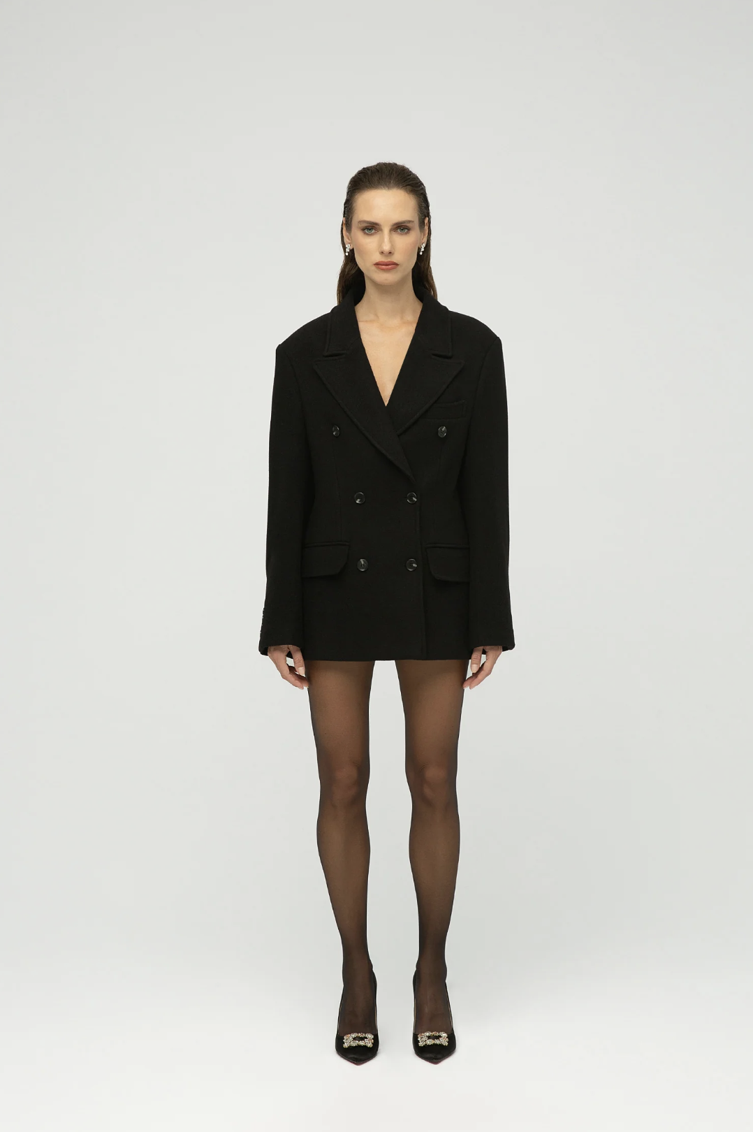 Lian Oversize Siyah Kaban