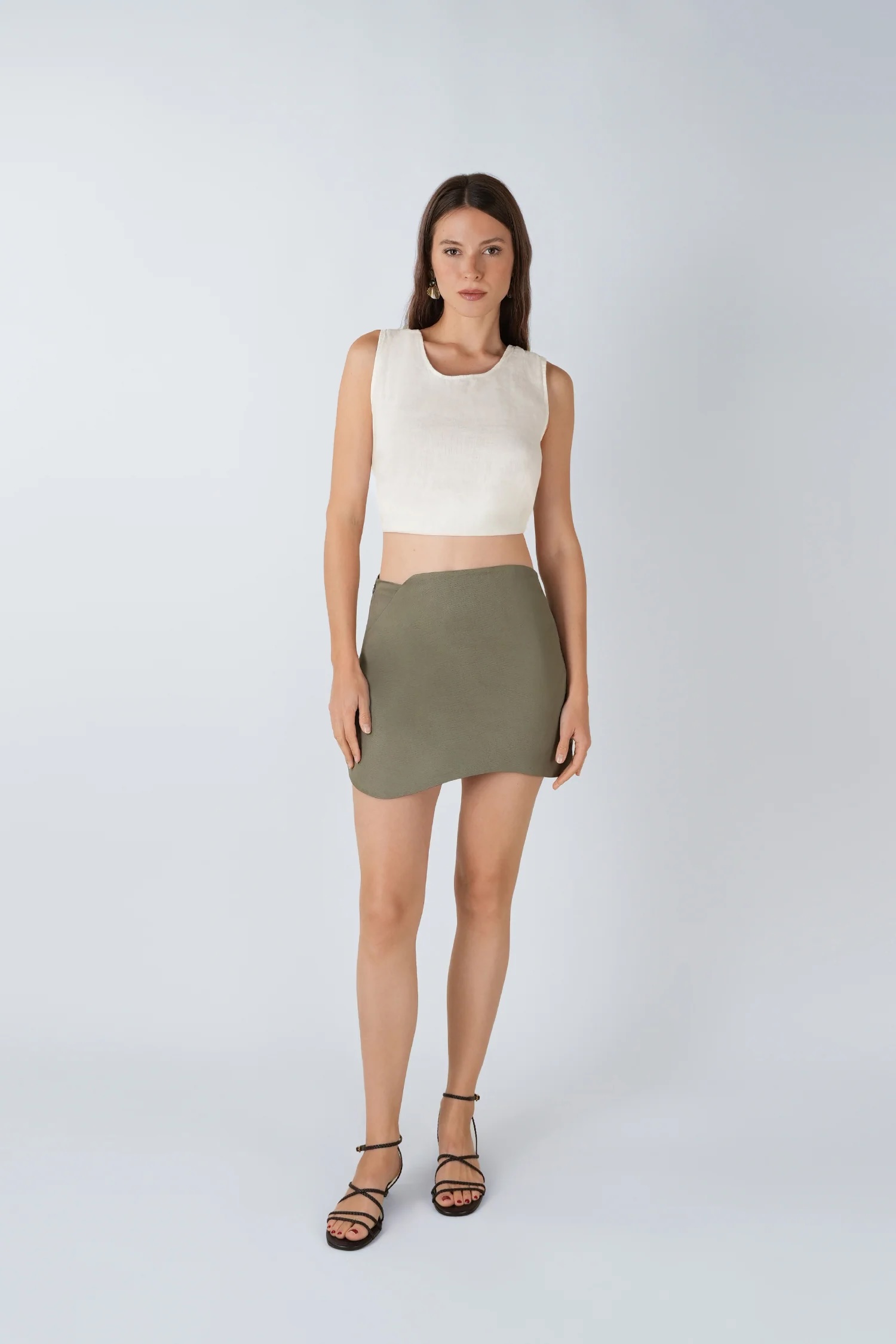 Flea Keten Şort Etek