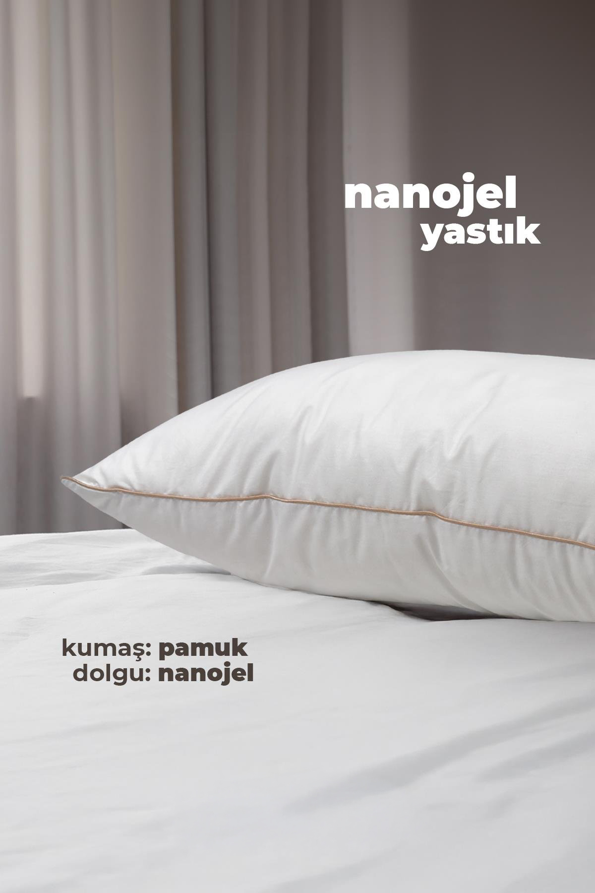 Prestige Serisi Nano Jel Yastık 1000 gr Saten Biyeli 50x70