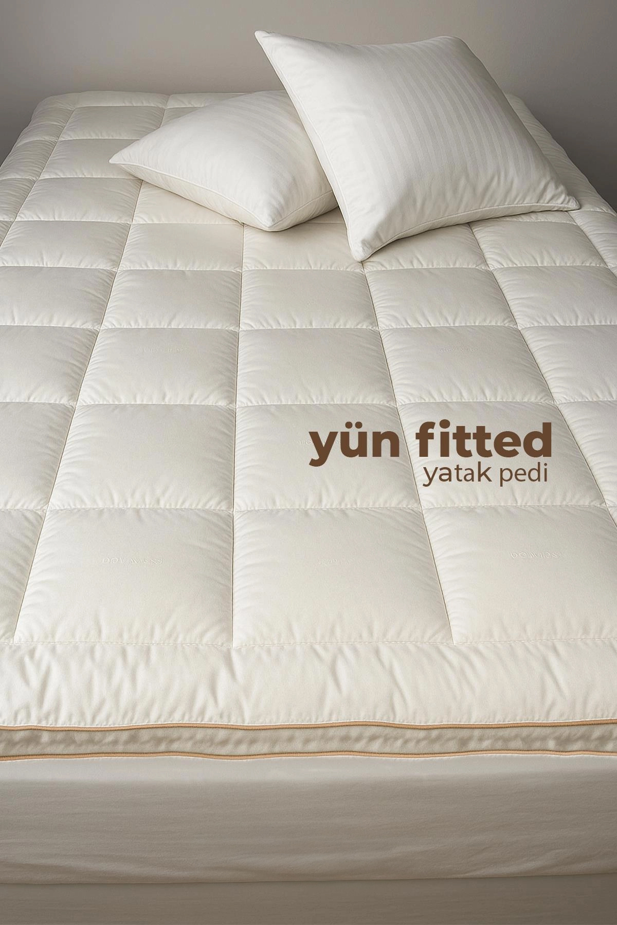 Yün Yatak Pedi Fitted Çift Kişilik (160x200)