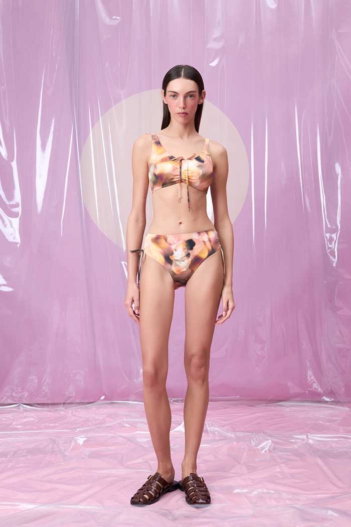 CHISPA COPPERIA BRUSHES BAĞCIK DETAYLI TOPARLAYICI BİKİNİ TAKIMI