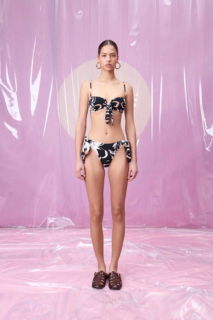 NUBE PALESKA FİYONK DETAYLI BALENLİ BİKİNİ TAKIMI