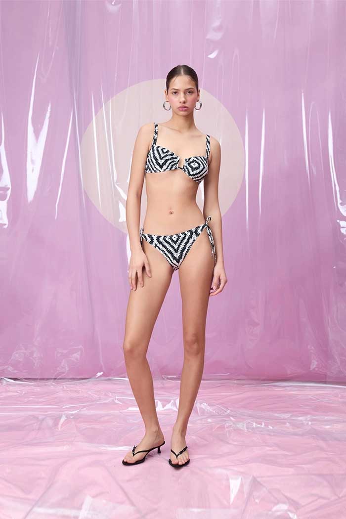 TESORO VIGNETTE U BALENLİ KALIN ASKILI BİKİNİ TAKIMI