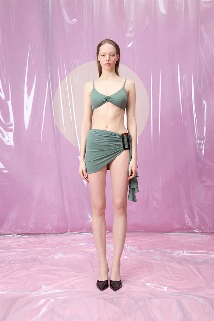 TIDALESSENCE SAGEON DİKDÖRTGEN AKSESUARLI PAREO ETEK