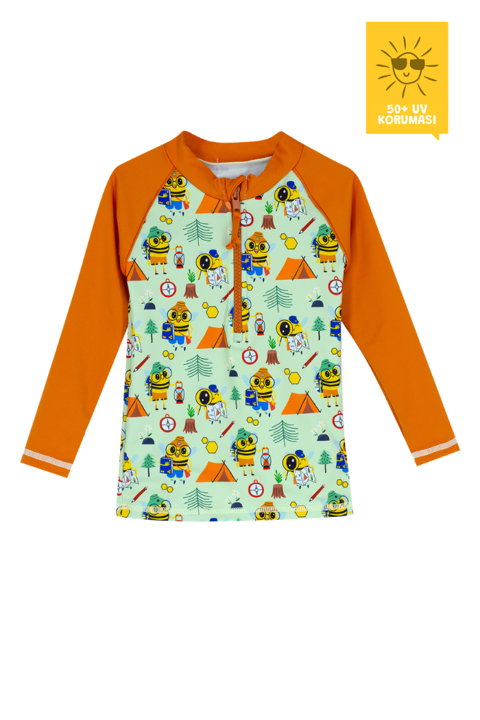 UPF 50+ Uzun Kollu Üst - BEEBEE