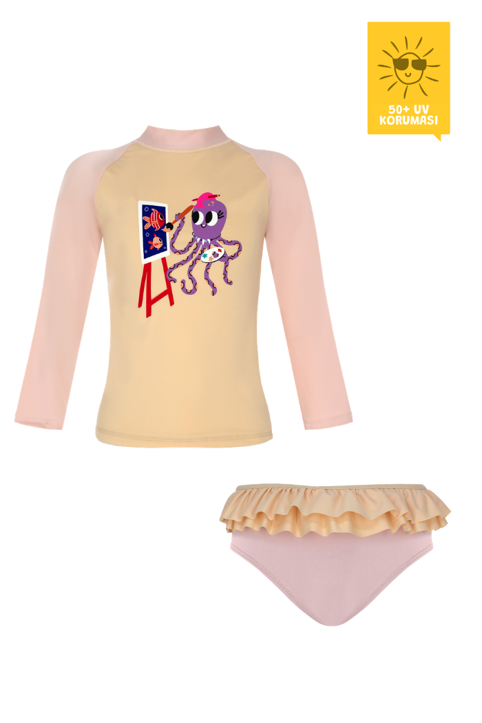 UPF 50+ Kız Bebek Yüzme Seti1 -INKA