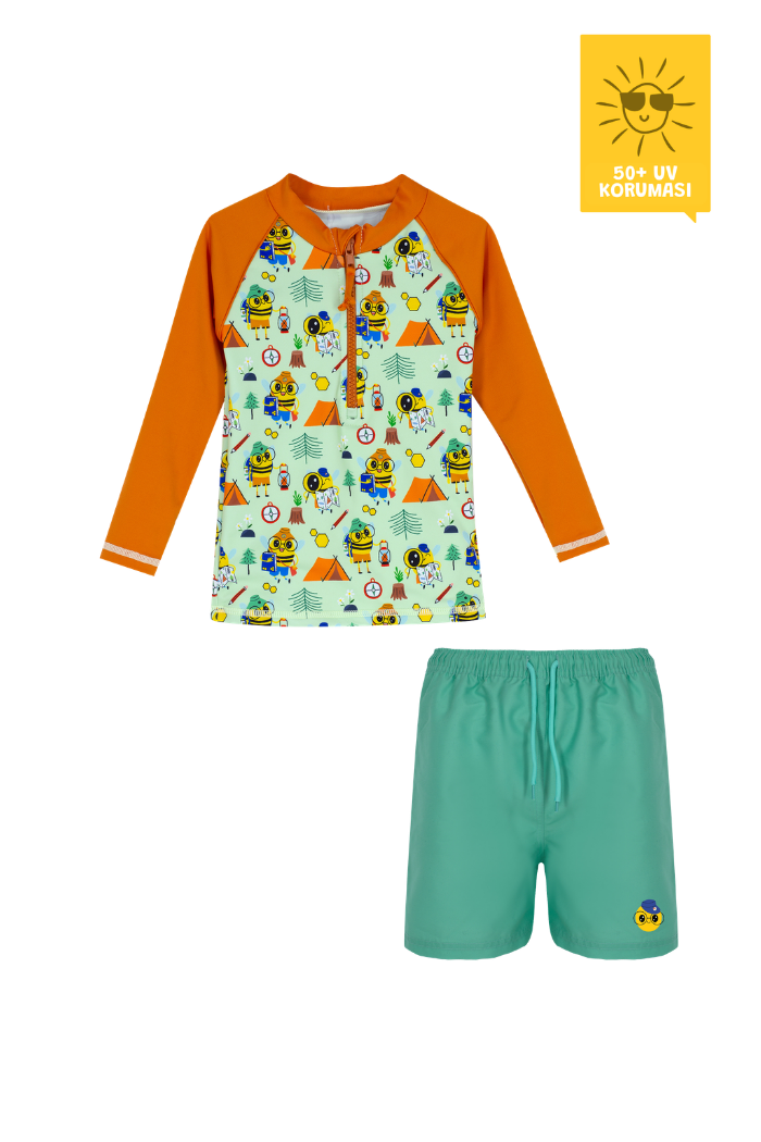 UPF 50+ Erkek Çocuk Yüzme Seti1 - BEEBEE