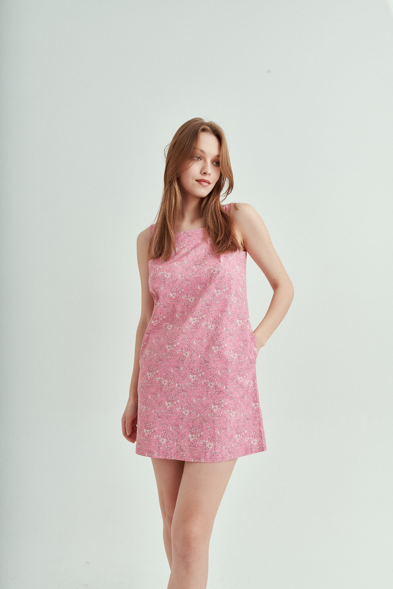 Lara Pembe Mini Elbise