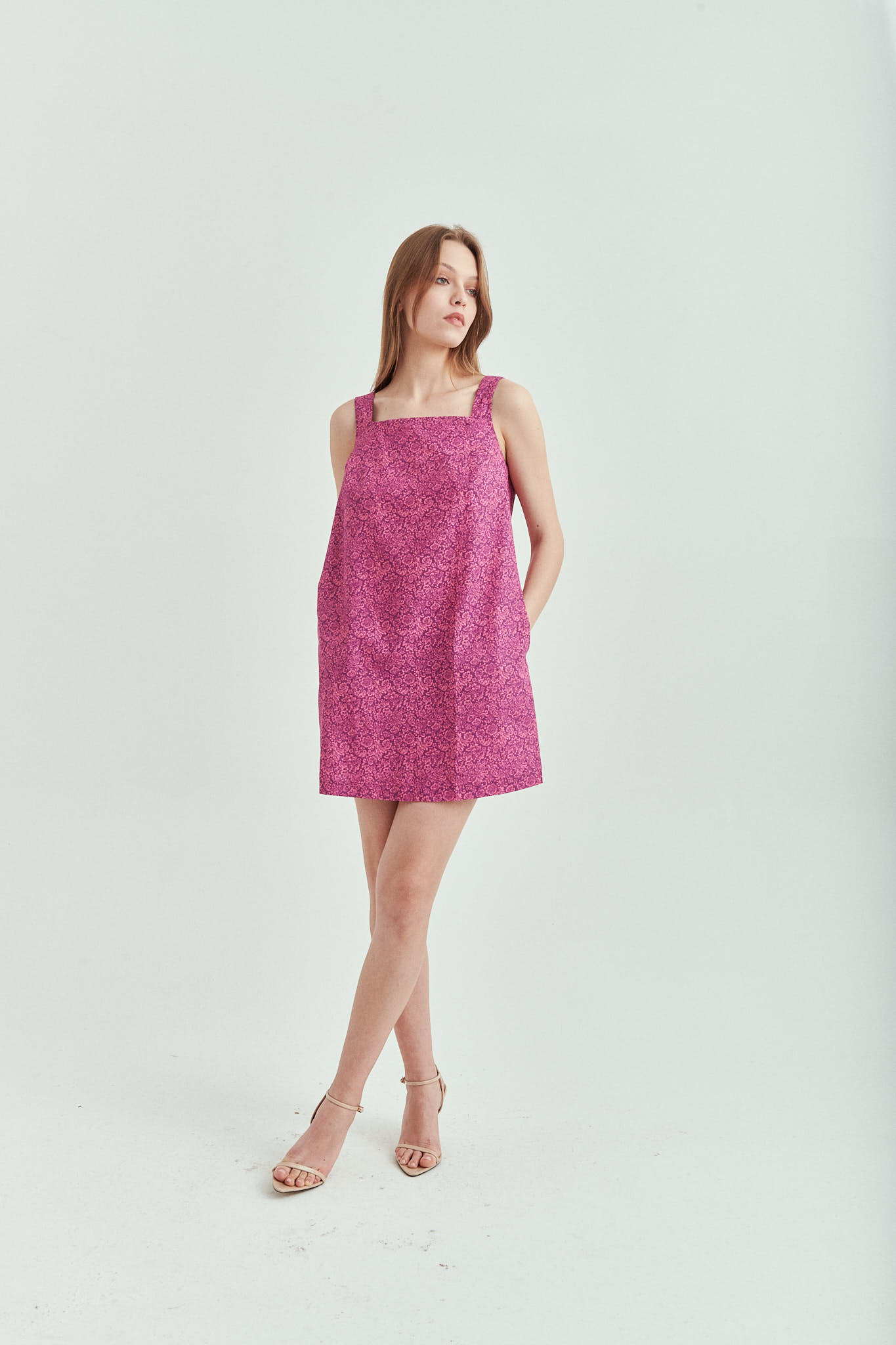 Lara Rokoko Bordo Mini Elbise