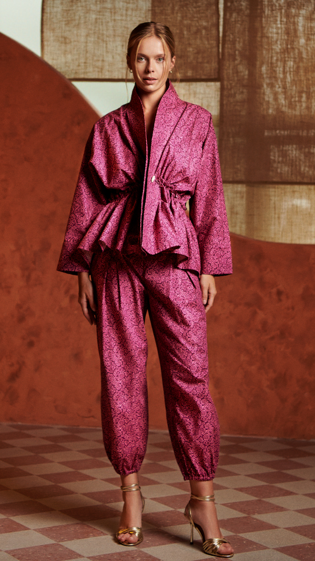 Hürrem Rokoko Bordo Pantolon