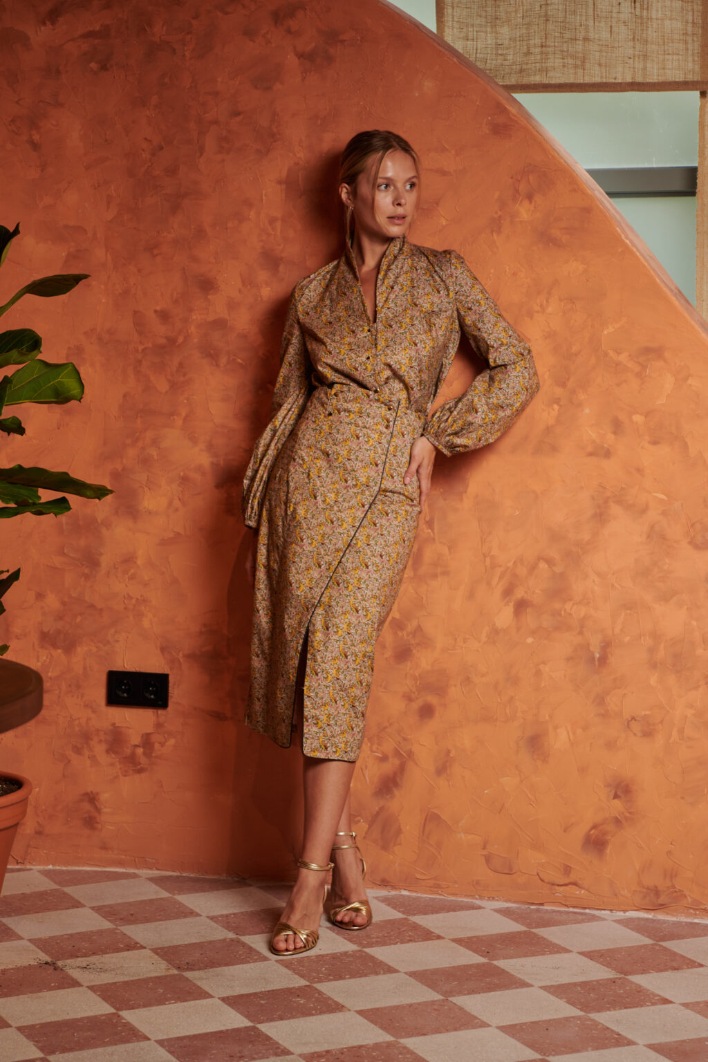 Caroline ve Boleyn Sarı Üst