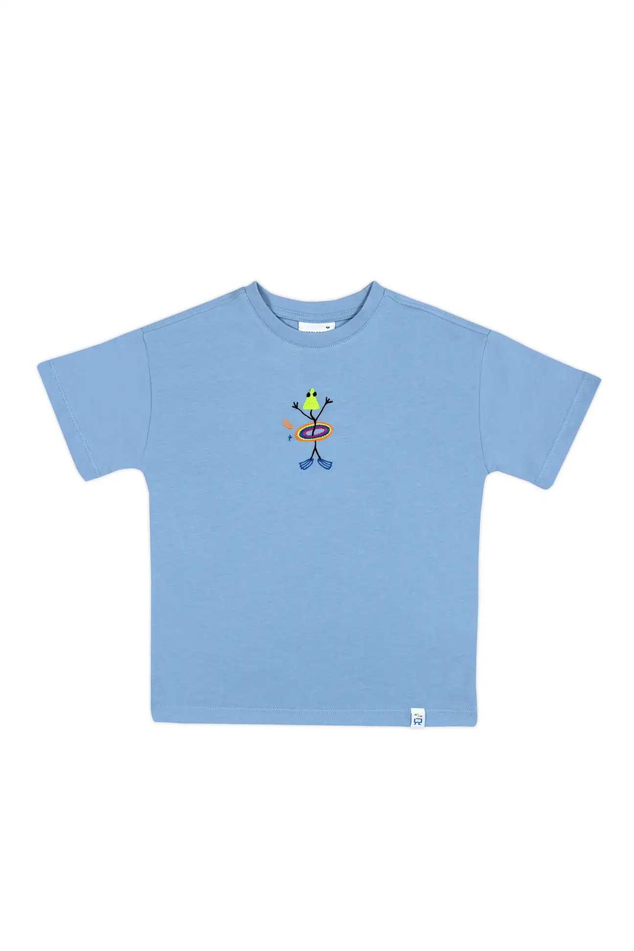 Hula Hoop Diving Oversize T-Shirt - Açık Mavi