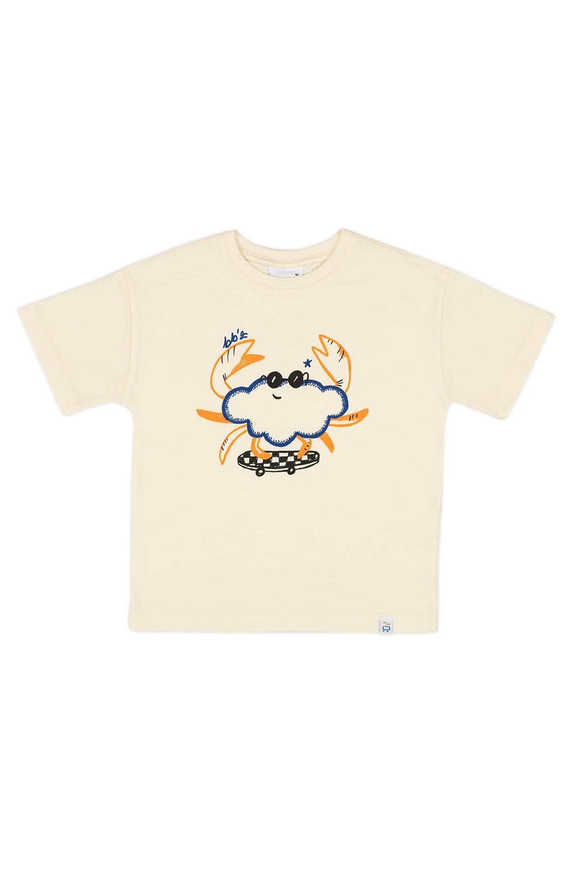 Cool Funny Crab Oversize T-Shirt - Ekru