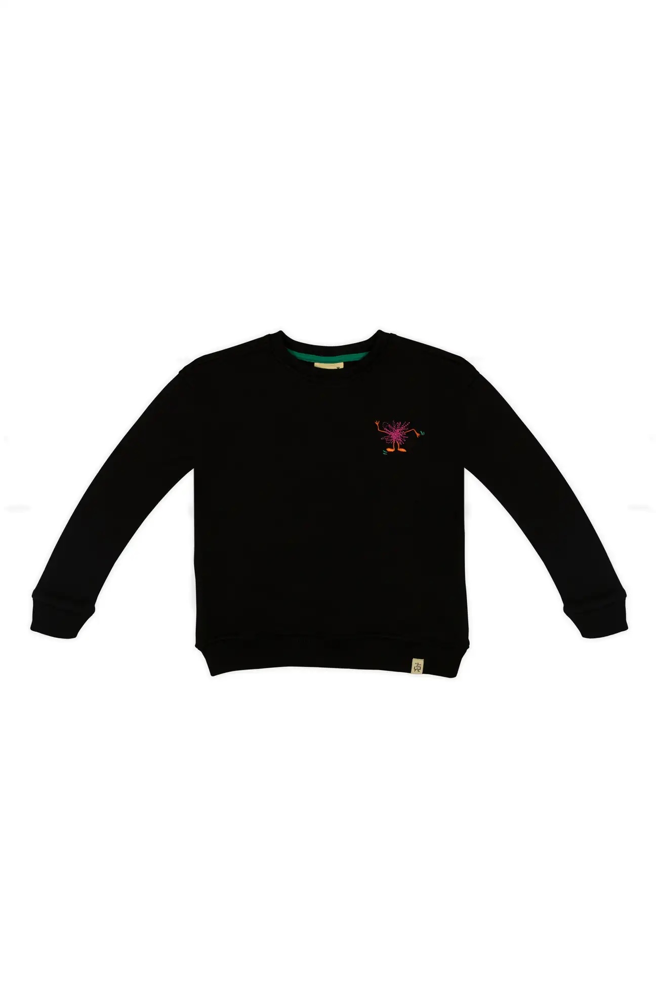 Funny Pink Monster Sweatshirt - Siyah