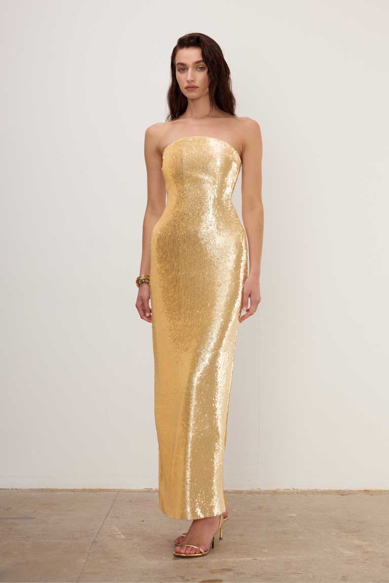 Gıa Gold Dress