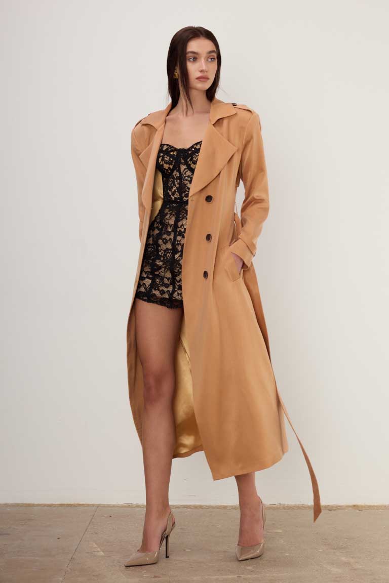 Orsay Cupro Trench