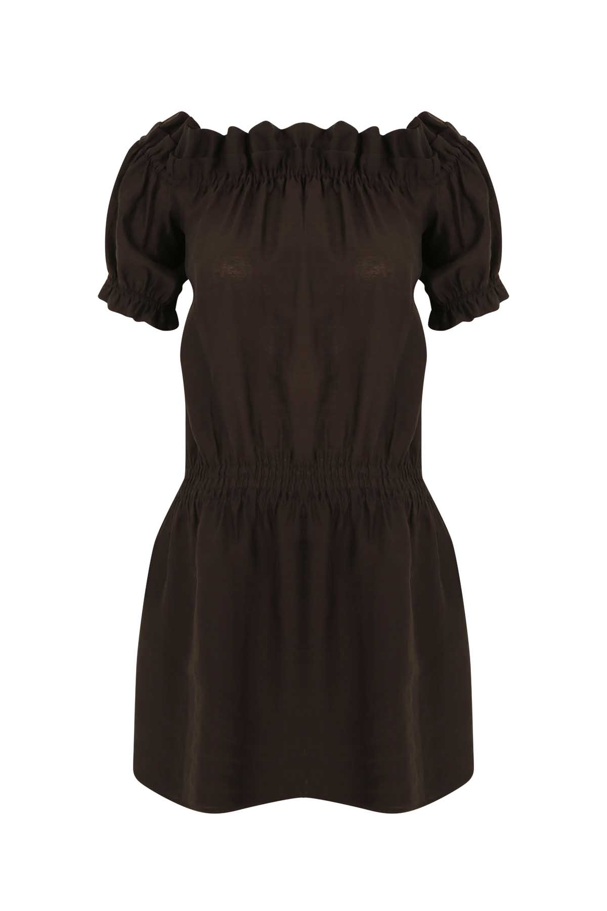 Luna Kahve Dress
