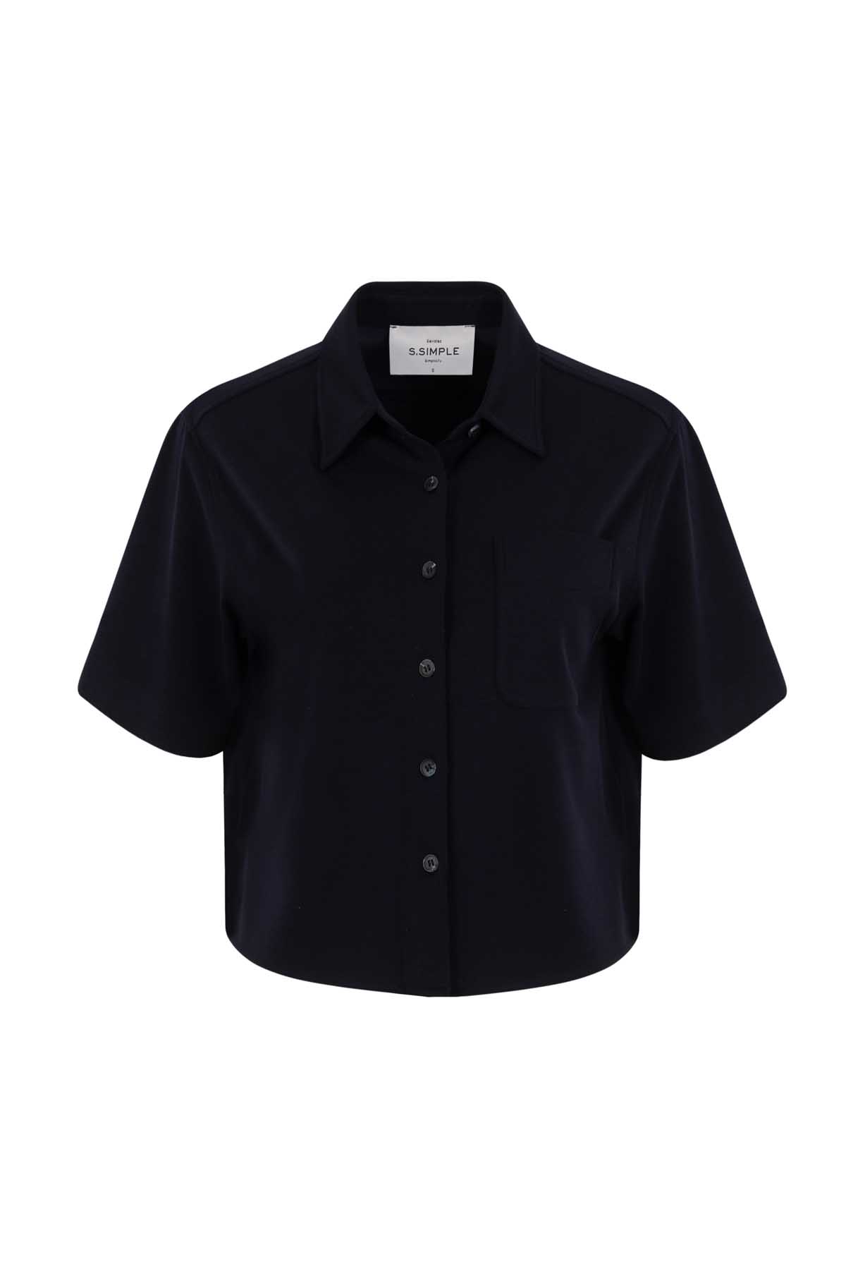 Signature Lacivert Knit Shirt