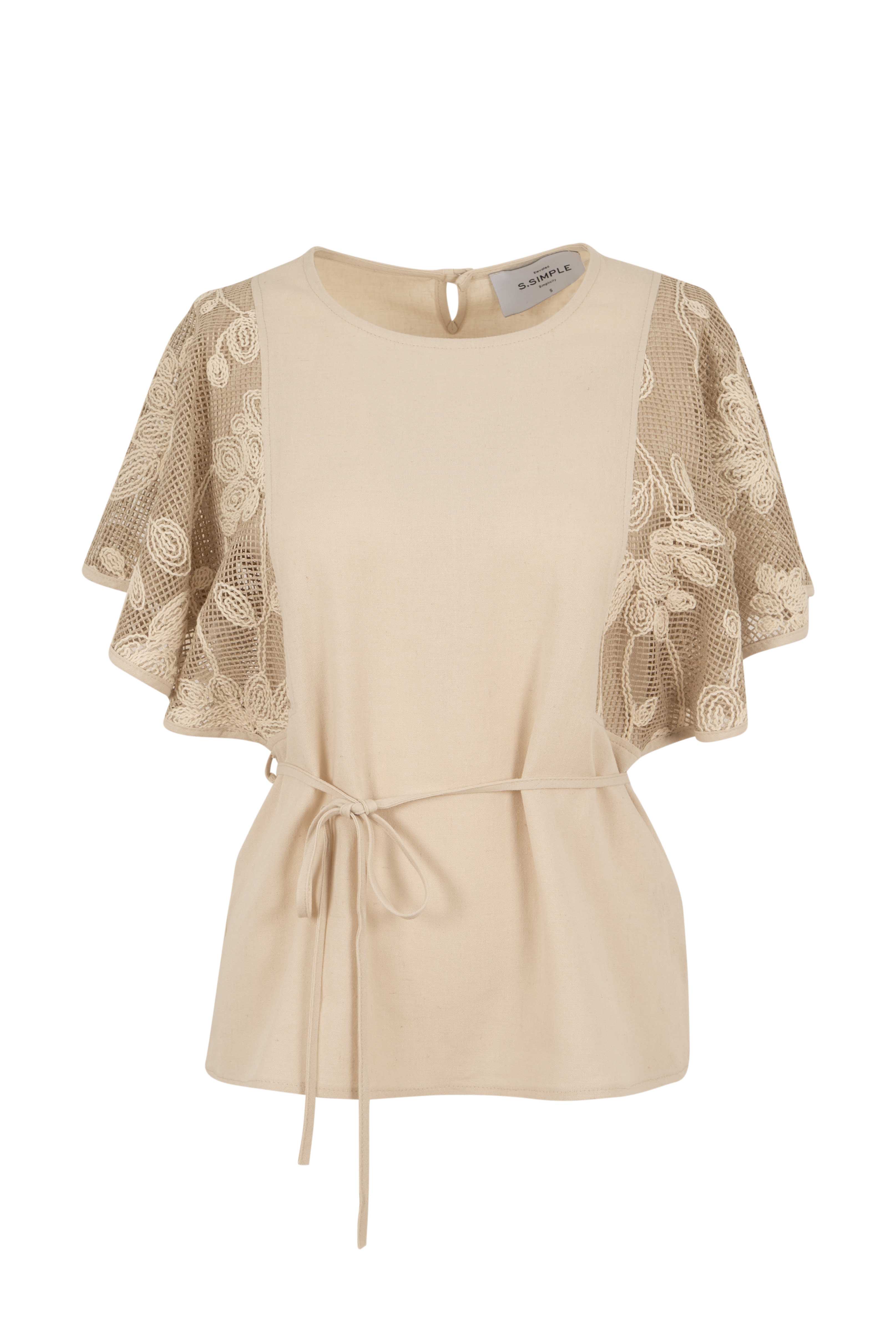 Linen Lace Top