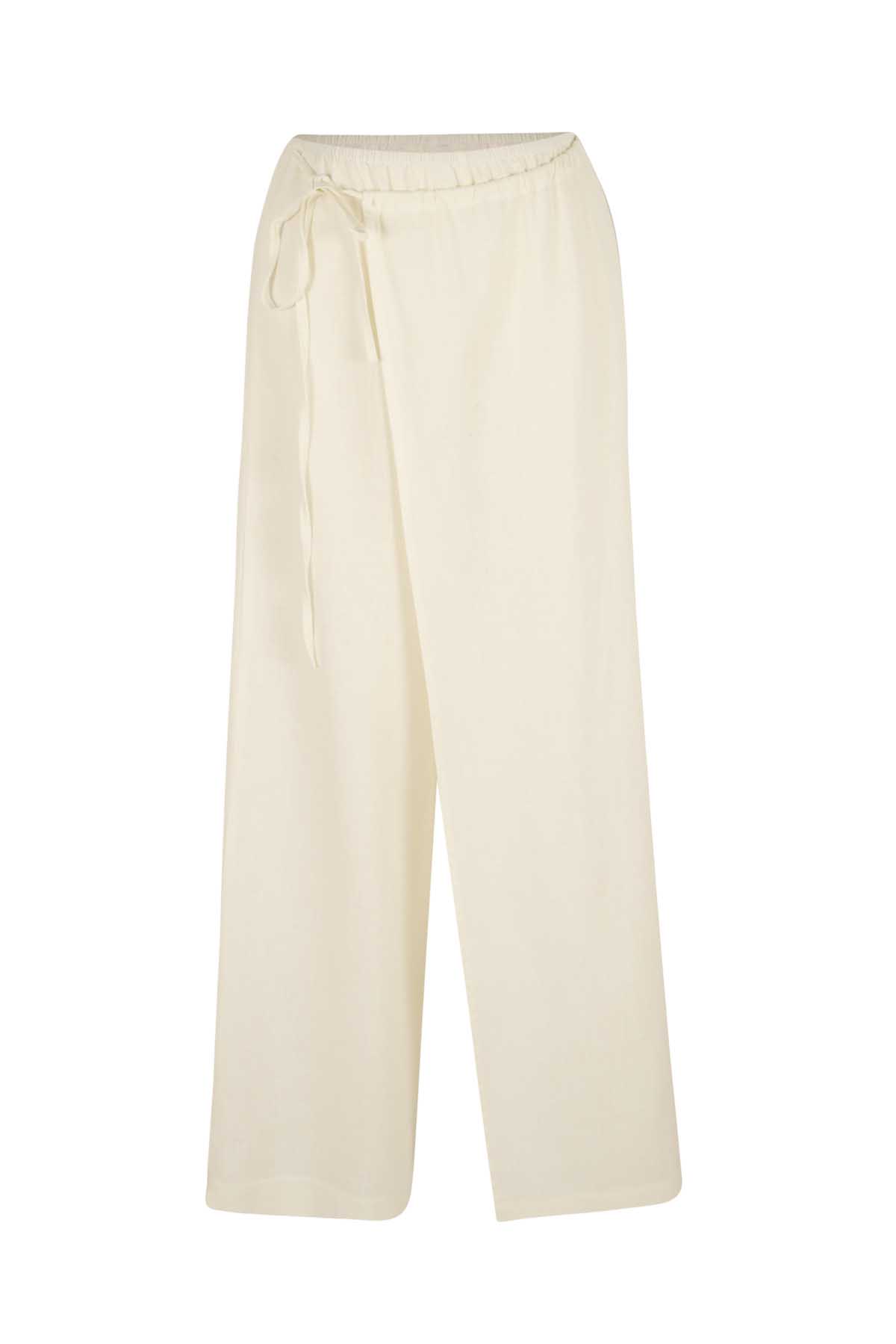 Ease Tie Beyaz Pants