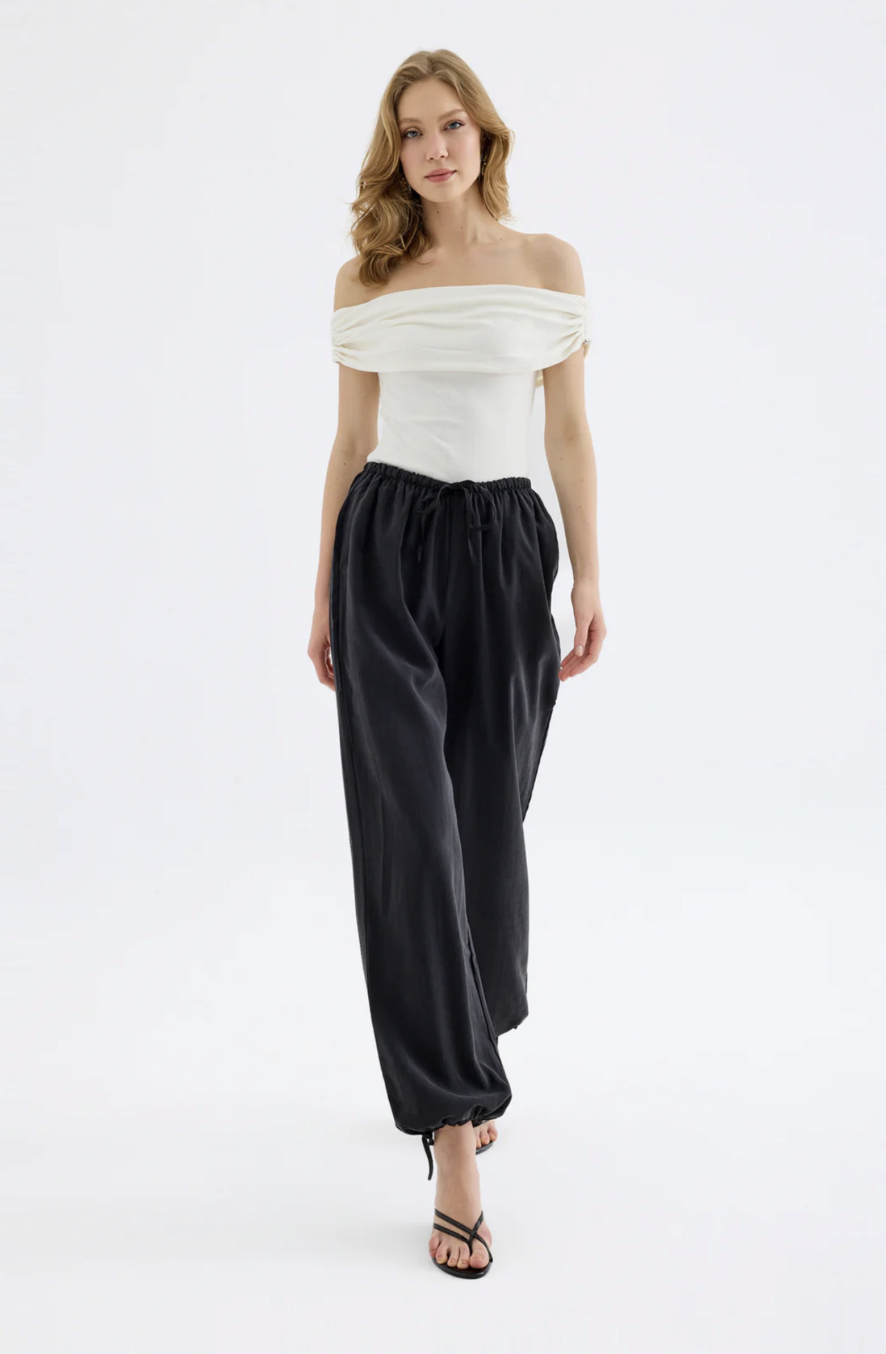 Novelle Modal Balon Pantolon - Siyah