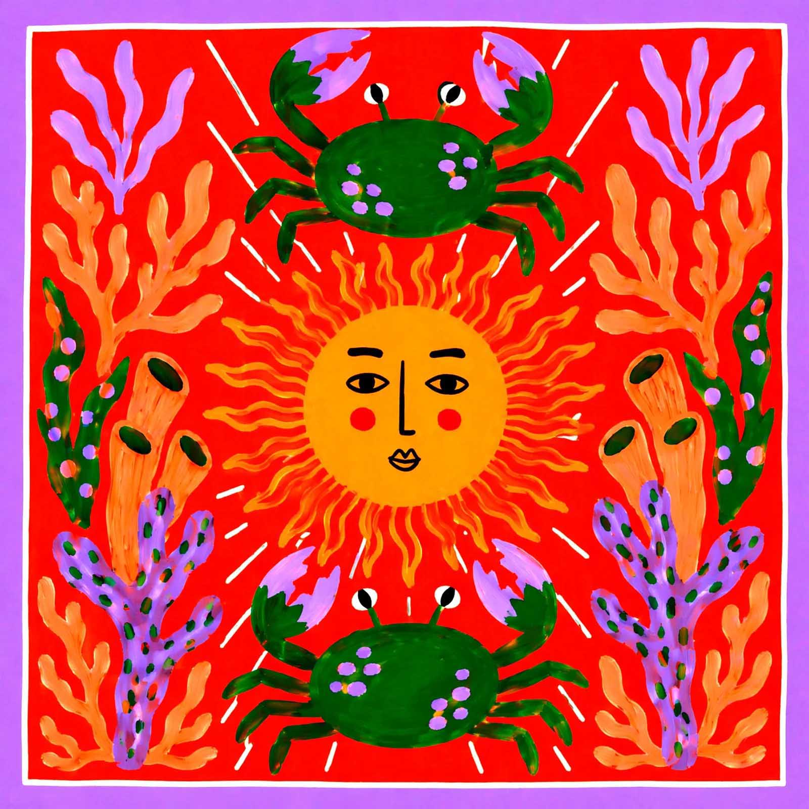Sun Wıth Crab