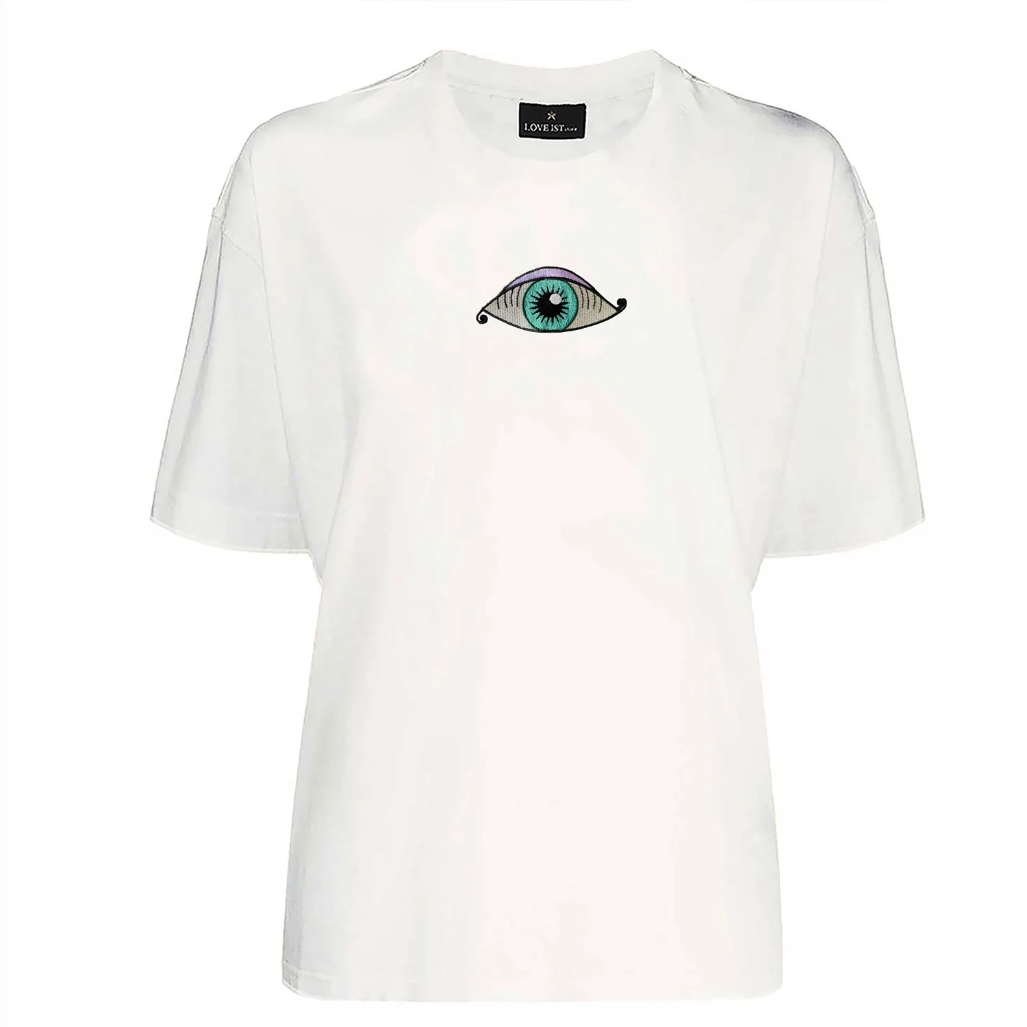 Ra Eye Nakışlı Rahat Kesim Pamuklu Tshirt