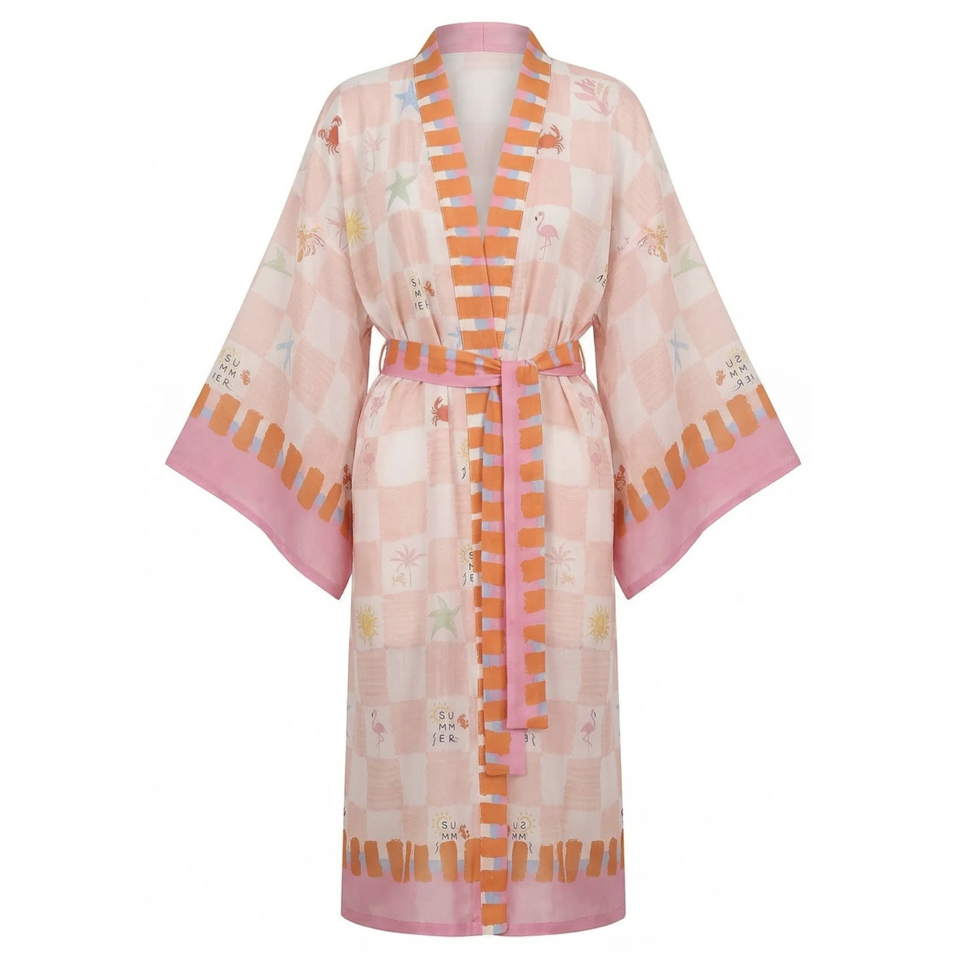 Angel Keten Dokulu Kimono