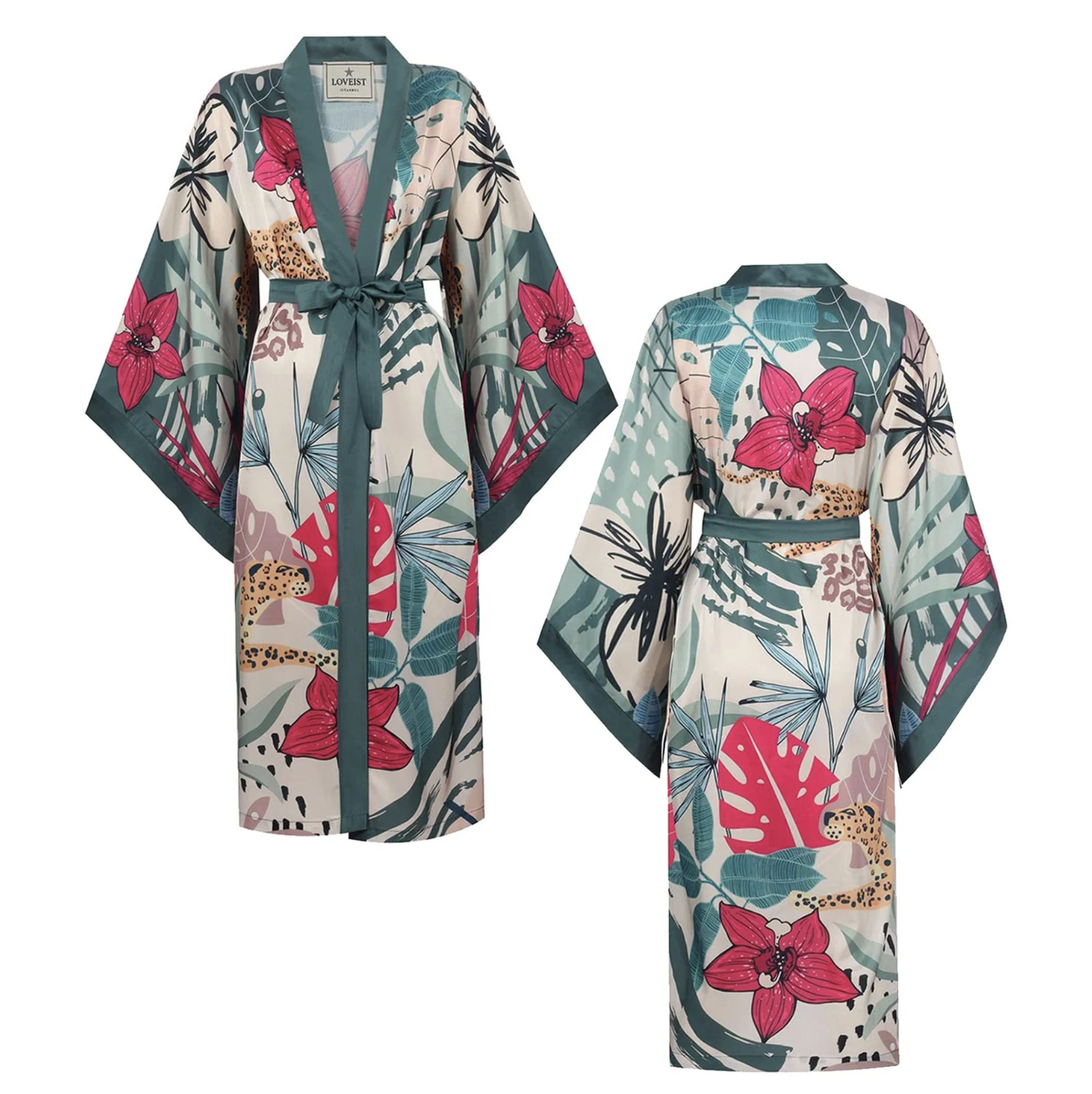 Del Rey Saten Kimono