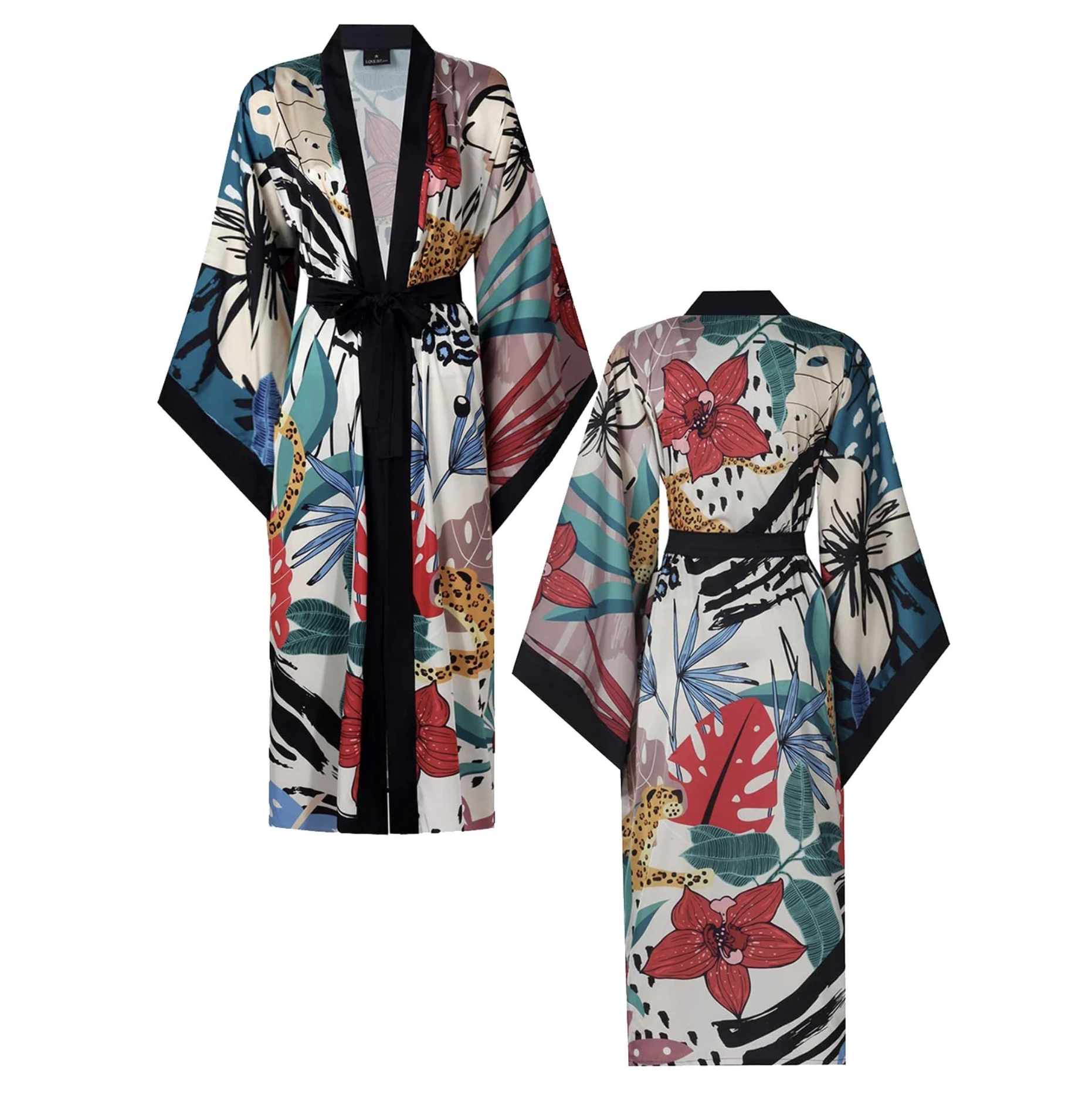 Flour Saten Kimono