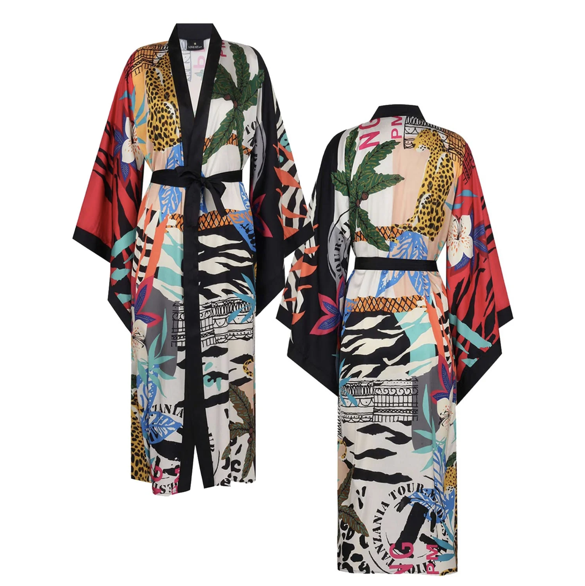 Mass Saten Kimono
