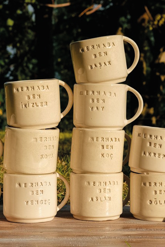 El Yapımı Seramik Burç Kupası - Merhaba Ben Balık