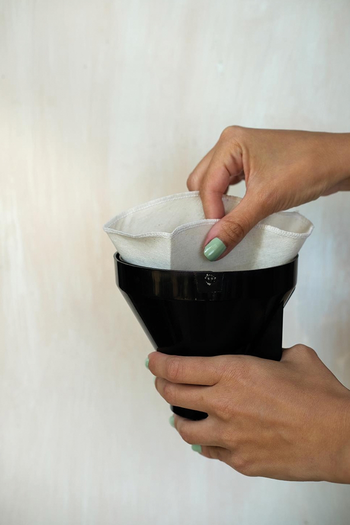 Yıkanabilir Kumaş Kahve Filtresi (5 adet No.4 Organik Pamuk Filtre)