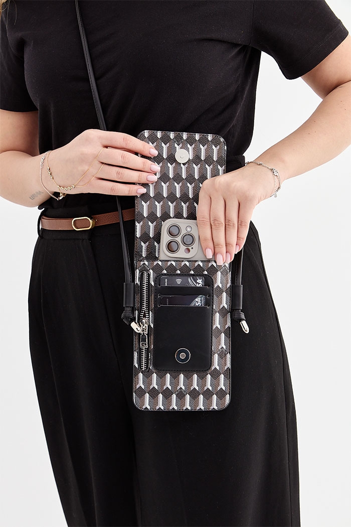 Helion Siyah Telefon Çantası